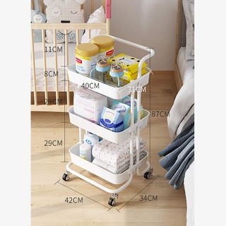 Kệ đẩy 3 tầng có bánh xe Kệ Spa (Sắt)
