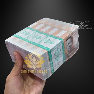 Sỉ Combo 100 Tờ  Tiền Campuchia Hình Phật 100 Rile