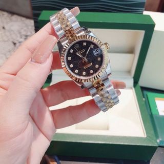 ĐỒNG HỒ NỮ CAO CẤP RÔLET MẶT KÍNH SAPHIRE NIỀNG KHÍA