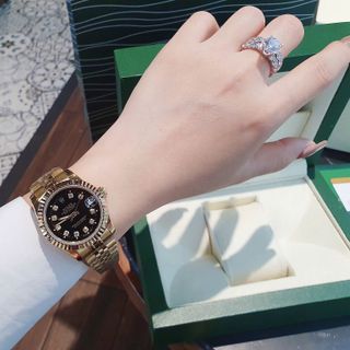 ĐỒNG HỒ NỮ CAO CẤP RÔLET MẶT KÍNH SAPHIRE NIỀNG KHÍA