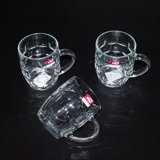 BỘ 6 LY THỦY TINH DELI 255ML CÓ QUAI ZB01