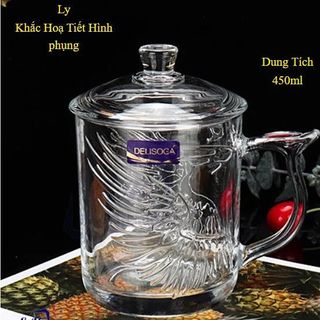 LY THỦY TINH HÌNH PHỤNG CÓ NẮP DELI DSZ002B