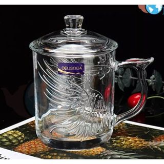 LY THỦY TINH HÌNH PHỤNG CÓ NẮP DELI DSZ002B