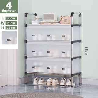 Kệ giày 4 tầng có hộp đựng