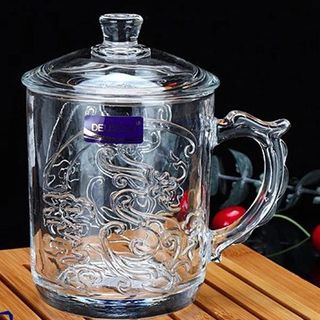 LY THỦY TINH HÌNH RỒNG CÓ NẮP DELI DSZ002A