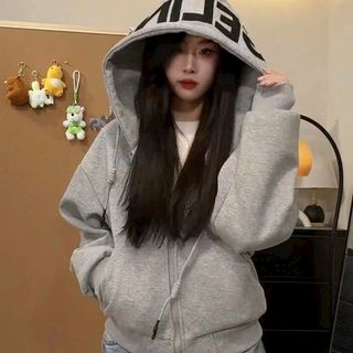 Áo Khoác Hoodie Zip Form Boxy Nam Nữ Unisex Thêu GELINE Kiểu Dáng Basic Dễ Mặc