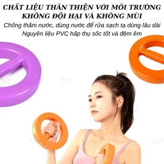 Bộ Tạ Nhựa Tập Tay Nhẫn Đôi 1KG - 5KG, Tạ Hình Vòng Tròn Tập Gym Nam Nữ Thể Dục Thể Thao Tại Nhà