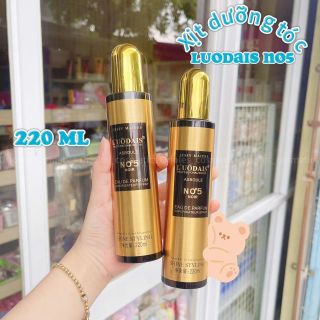 Xịt dưỡng tóc LUÔDAIS NO5 hương nước hoa pháp, mềm tóc, lưu hương lâu
