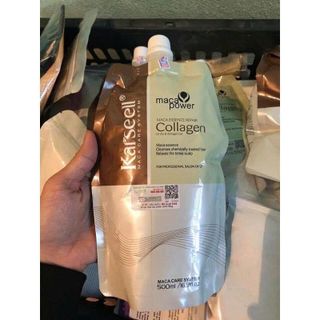 Dầu Hấp - Ủ- Xả Phục Hồi Tóc Collagen Karseell Maca Dạng Túi 500ml