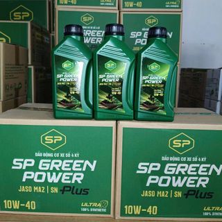daukhi.com.vn - chai dầu nhớt xe số SAIGON PETRO - SP Green Power Plus 10W40 _Dung tích 0.8L