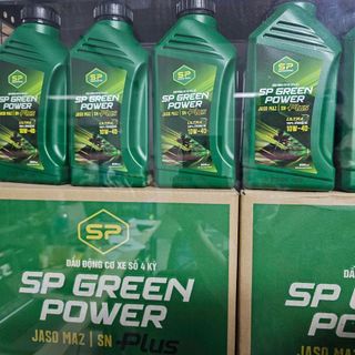 - chai dầu nhớt xe số SAIGON PETRO - SP Green Power Plus 10W40 _Dung tích 0.8L