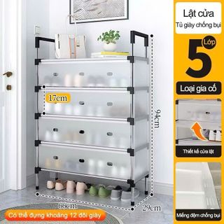 Kệ giày 5 tầng có hộp đựng 29x66x94cm