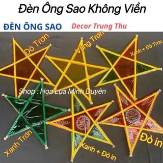 Đèn Ông Sao Màu Đỏ , KHÔNG VIỀN , Chiec Đèn Ông Sao Trang Trí, Decor Trung Thu. Cách Trang Trí Đèn Ông Sao Đẹp Nhất
