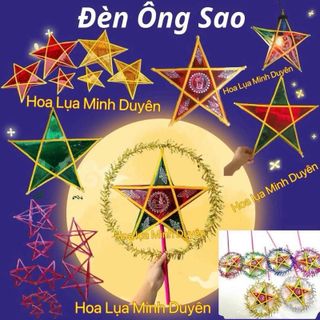 Đèn Ông Sao Màu Đỏ , KHÔNG VIỀN , Chiec Đèn Ông Sao Trang Trí, Decor Trung Thu. Cách Trang Trí Đèn Ông Sao Đẹp Nhất
