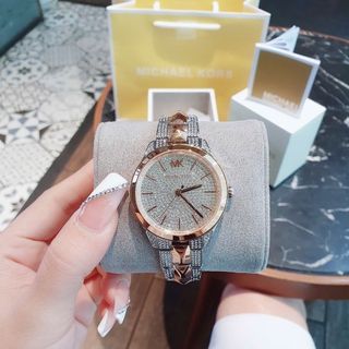 ĐỒNG HỒ NỮ CAO CẤP MICHAEL K 6715 RUNWAY SIZE TO ĐÍNH FULL ĐÁ