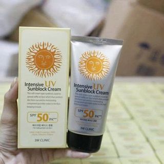 Kem Chống Nắng 3W Clinic Intensive UV Sunblock Cream Hàn Quốc 70ml