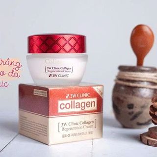 Kem dưỡng trắng da chống lão hoá Colagen 3W Clinic Hàn Quốc