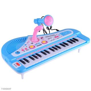 Đàn organ điện tử có micro kèm sạc pin, đồ chơi đàn piano 37 phím, đồ chơi giáo dục âm nhạc