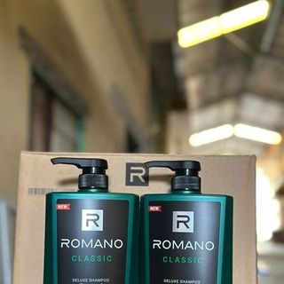 Sữa Tắm Gội Romano Classic 2 in 1 Xanh (Thùng 12 Chai)