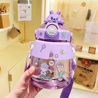 Bình Nước Hoạt Hình Có Dây Đeo 1200ml