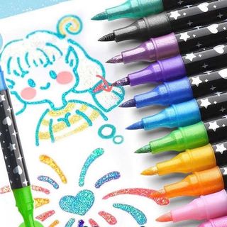 Hộp 48 Màu Acrylic Nhũ Kim Tuyến – clip