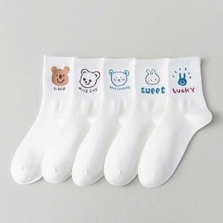Set 10 Đôi Vớ Gấu Cổ Cao