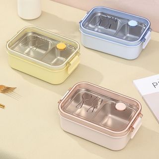 Hộp Cơm Inox 2 Ngăn Nổi