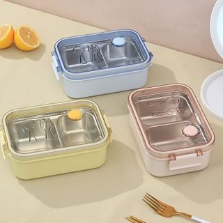 Hộp Cơm Inox 2 Ngăn Nổi
