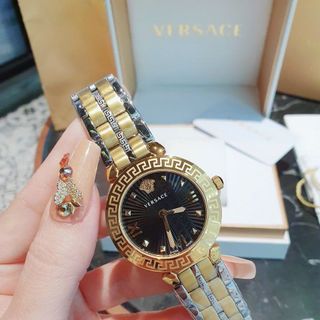 ĐỒNG HỒ NỮ CAO CẤP VERSEC DÂY THÉP MẶT ĐEN MỚI