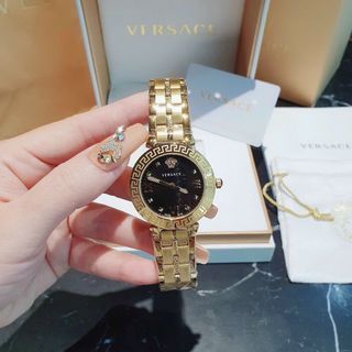 ĐỒNG HỒ NỮ CAO CẤP VERSEC DÂY THÉP MẶT ĐEN MỚI