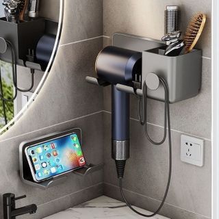 Kệ Treo Mấy Sấy Đa Năng- kèm miếng dán - clip