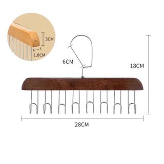 Móc Gỗ Treo 8 Móc - clip