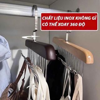 Móc Gỗ Treo 8 Móc - clip