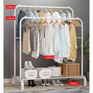 Kệ treo quần áo 1 tầng 2 thanh T12-L