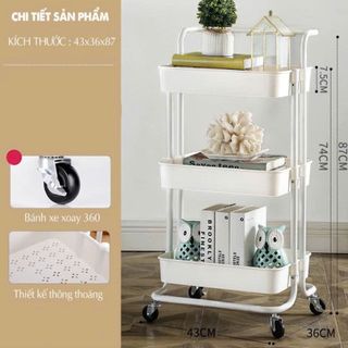 Xe Đẩy Spa 3 Tầng - clip