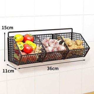 Kệ Lưới 3 ngăn Treo Tường ( Kèm miếng dán) - clip