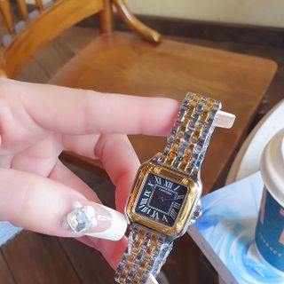 SALE BỎ MẪU ĐỒNG HỒ NAM NỮ TRUNG CẤP CATIƠR MẶT VUÔNG KHOÁ BƯỚM