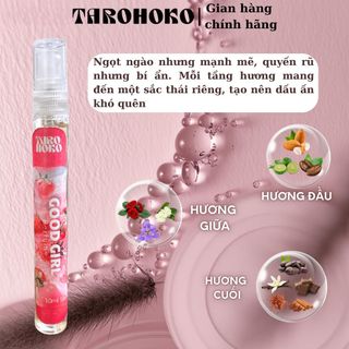 [Vò chai tròn] Nước hoa Nam Nữ (5 mùi) 10ml - Lưu hương dài lâu - Tăng Tự Tin - Tarohoko