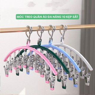 Móc phơi đồ 10 kẹp inox G1