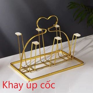 Khay úp cốc hình trái tim