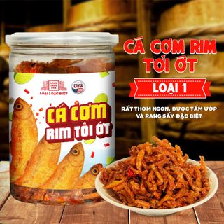 CÁ CƠM RIM TỎI ỚT LÀNG CHÀI XƯA LOẠI 1 ĐẶC BIỆT TẨM ƯỚP THƠM NGON 300 NĂM TRUYỀN THỐNG HỦ 155G