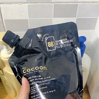 Tẩy tế bào chết body Cocoon Cà phê Đắk Lắk- Túi Refill 600ml