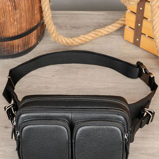Túi đeo bụng nam da bò thật 1230