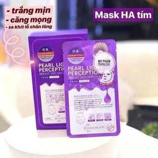 💜 MASK HA TÍM MAYCREATE – TRẮNG MỊN MÊ LY 💜  Cấp ẩm sâu – Dưỡng trắng – Làm dịu da tức thì!