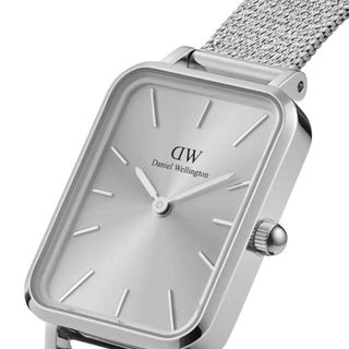 ĐỒNG HỒ NỮ CAO CẤP DANIEL W QUARDO PRESSED XÁM DÂY LƯỚI FULLBOX TEM