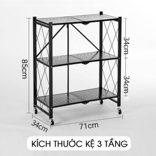 Kệ xếp di động 3 tầng