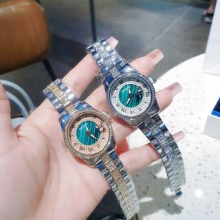 SALE BỎ MẪU ĐỒNG HỒ NỮ THỜI TRANG DAVÊNA MẶT XANH LA MÃ
