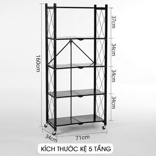 Kệ xếp di động 4 tầng