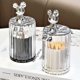Ống đựng tăm tròn gấu ROBE 119g