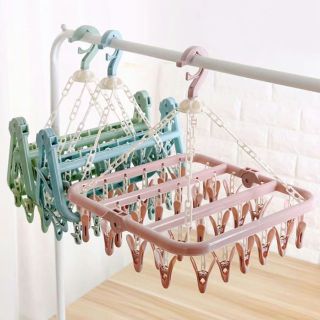 Móc phơi đồ 32 kẹp nhựa
